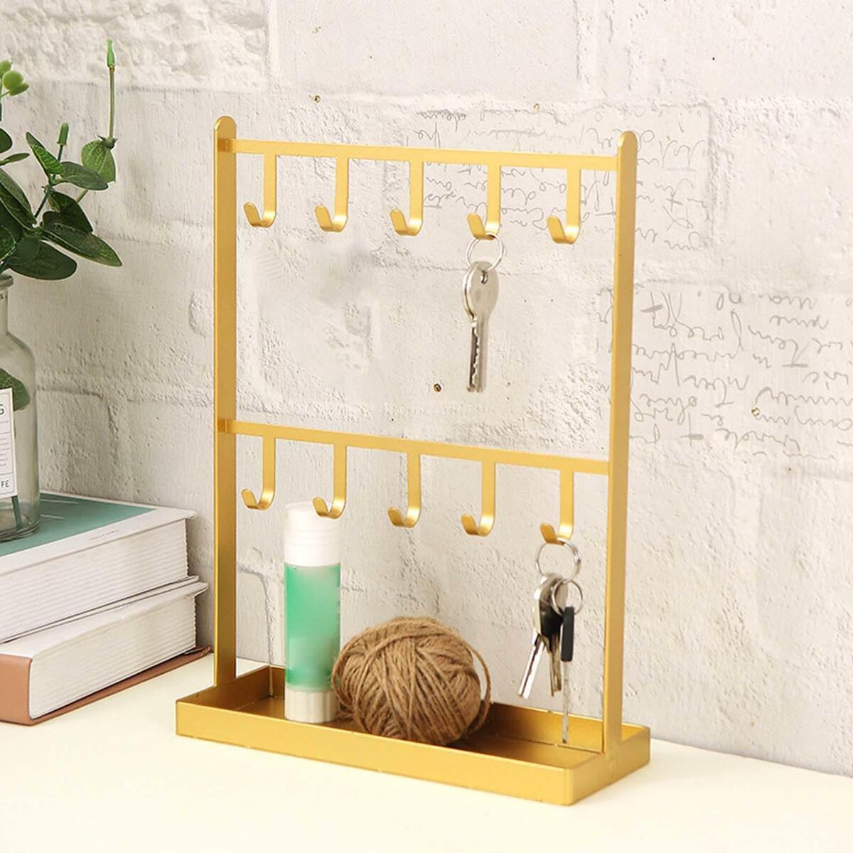Jewelry Organizer Rack 10 Hooks Necklace Bracelet Holder