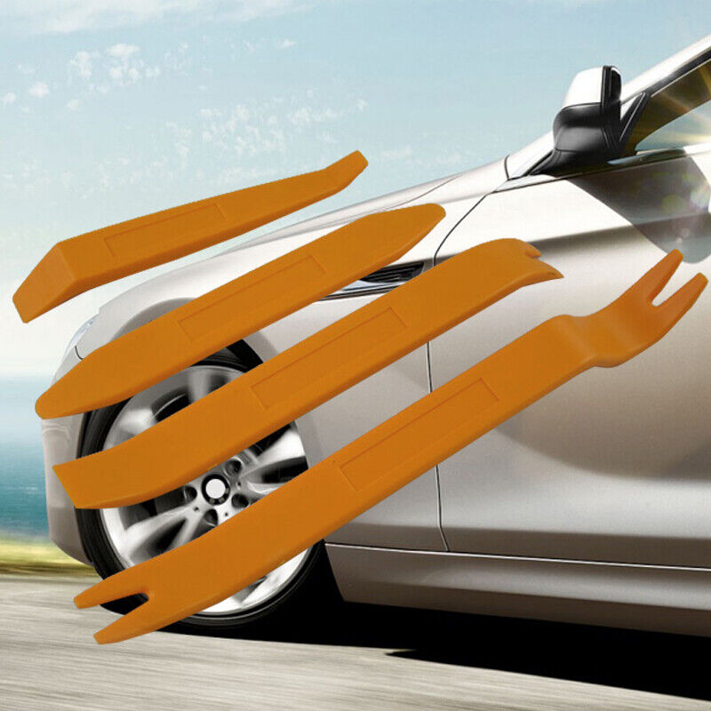 4Pcs Car Audio Door Clip Panel Trim Dash Auto Radio Removal Pry Tool Set