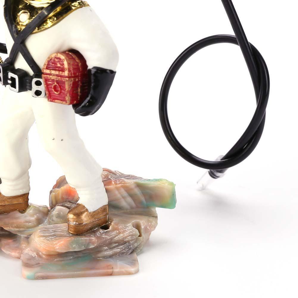 Underwater Animation Landscape Treasure Hunt Diver Pneumatic Decor (White)