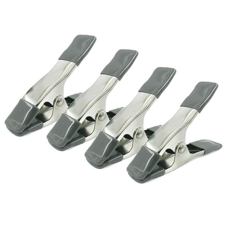Multifunctional 4 Inches Spring Clamp Large with Protected Rubber Handles