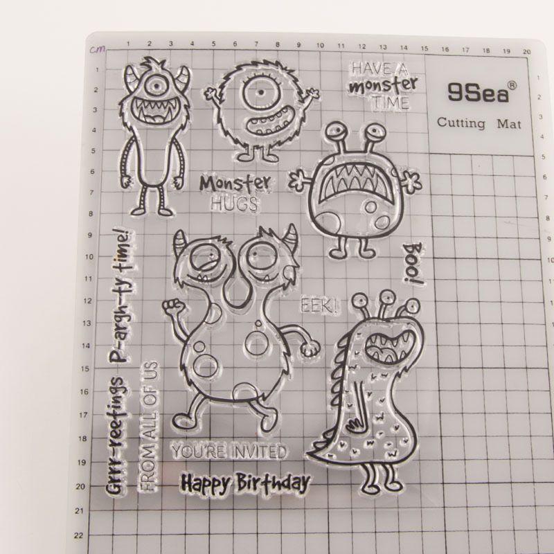 Monster Silicone Clear Seal Stamp DIY Scrapbooking Embossing Photo Album Paper