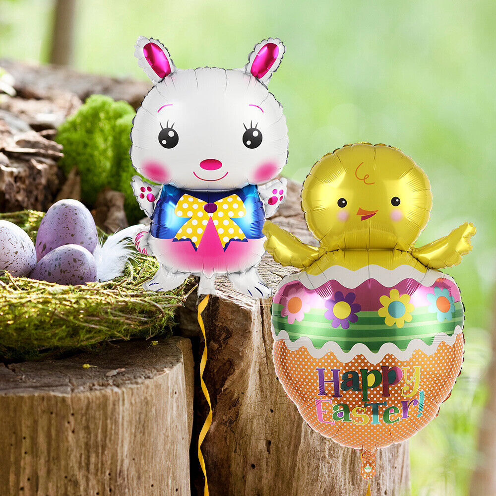 Wedding Aluminum Balloon Easter Egg Rabbit Party Decoration Bunny Balloon