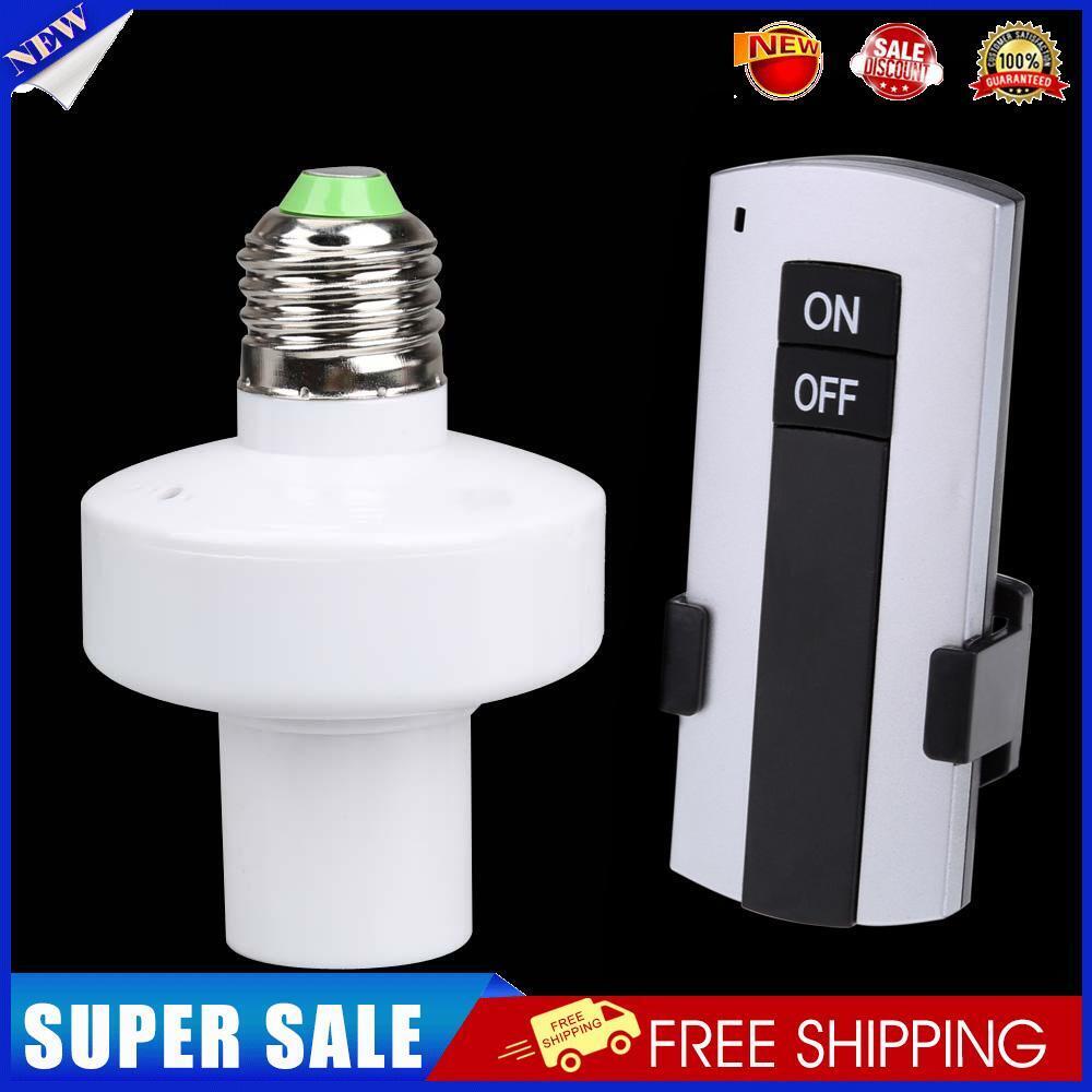 Electronic E27 Remote Controller Light Socket Lamp Holder for House Office