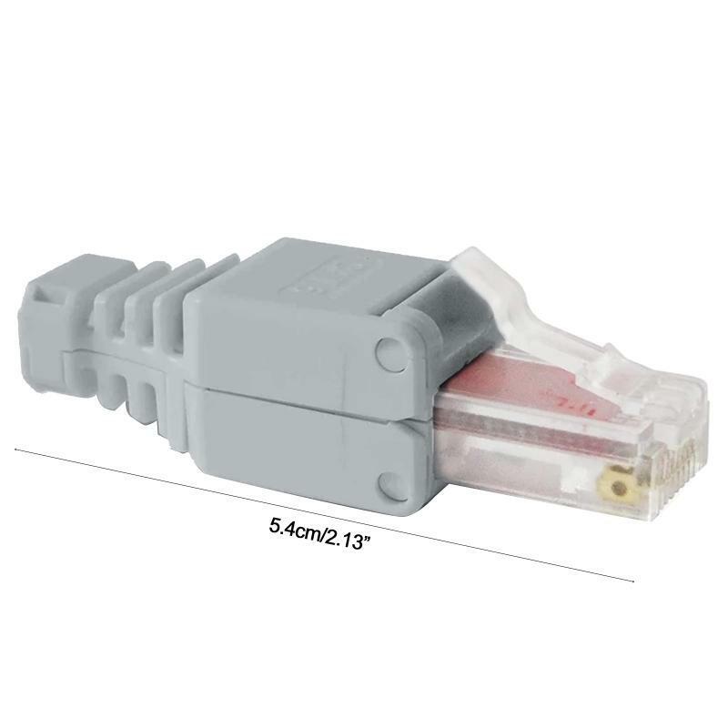 Rj45 Ethernet Connectors Tool-less Crystal Head Plugs Cat6 Unshielded Connector