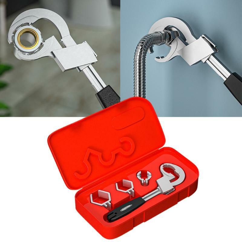 Multif-unction Faucet Wrench Tool Faucet & Sink Wrench Aluminum Alloy Hand Tool