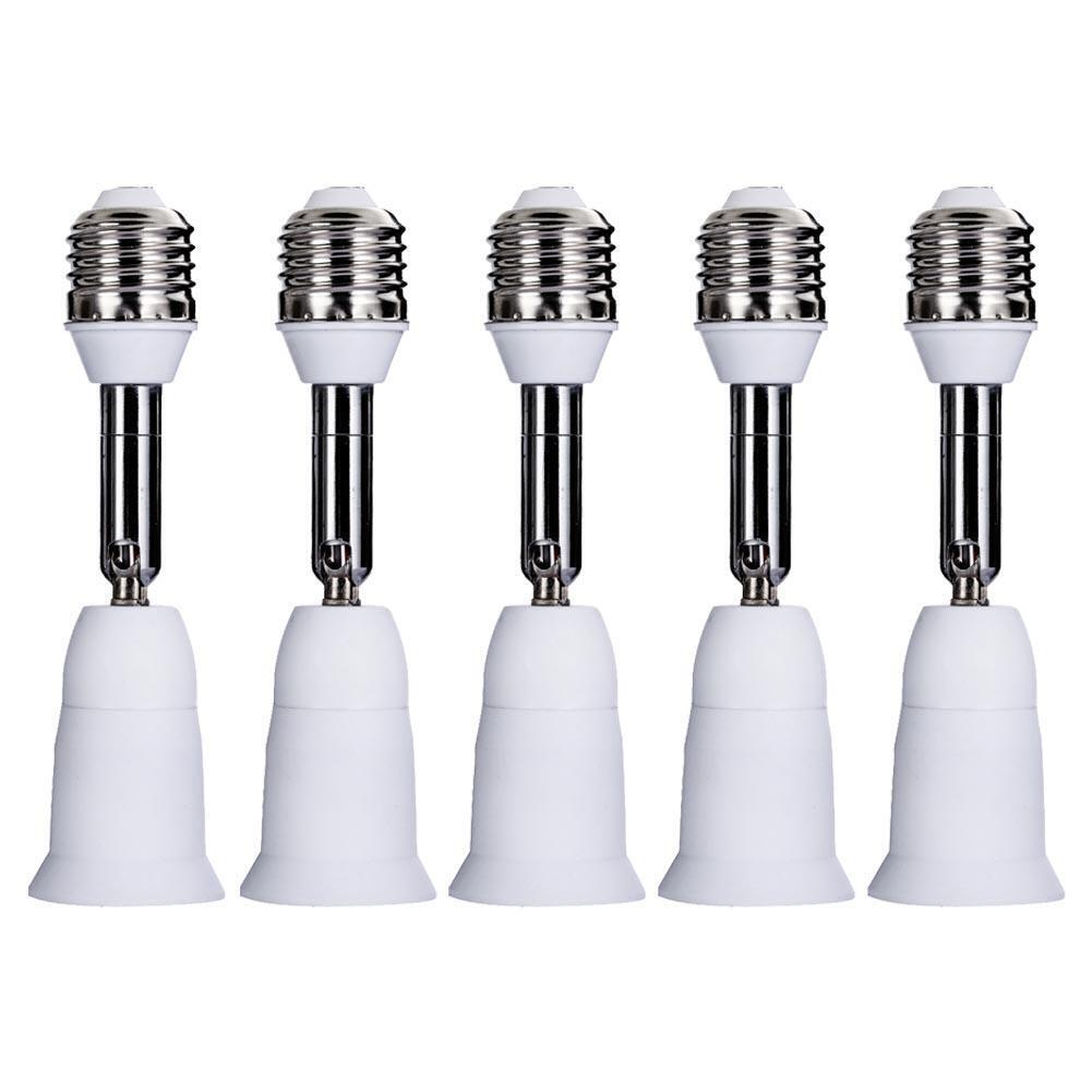 E27 Flexible Extend Extension Base Light Lamp with Adapter Converter