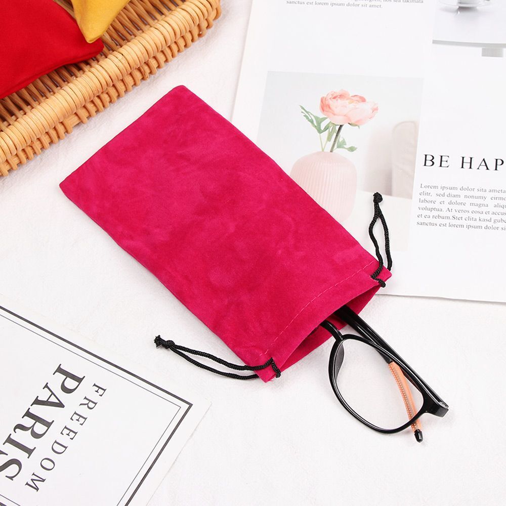 Soft Drawstring Pouch Bags Sunglasses Bag Eyeglasses Pouch Glasses Cloth Bags