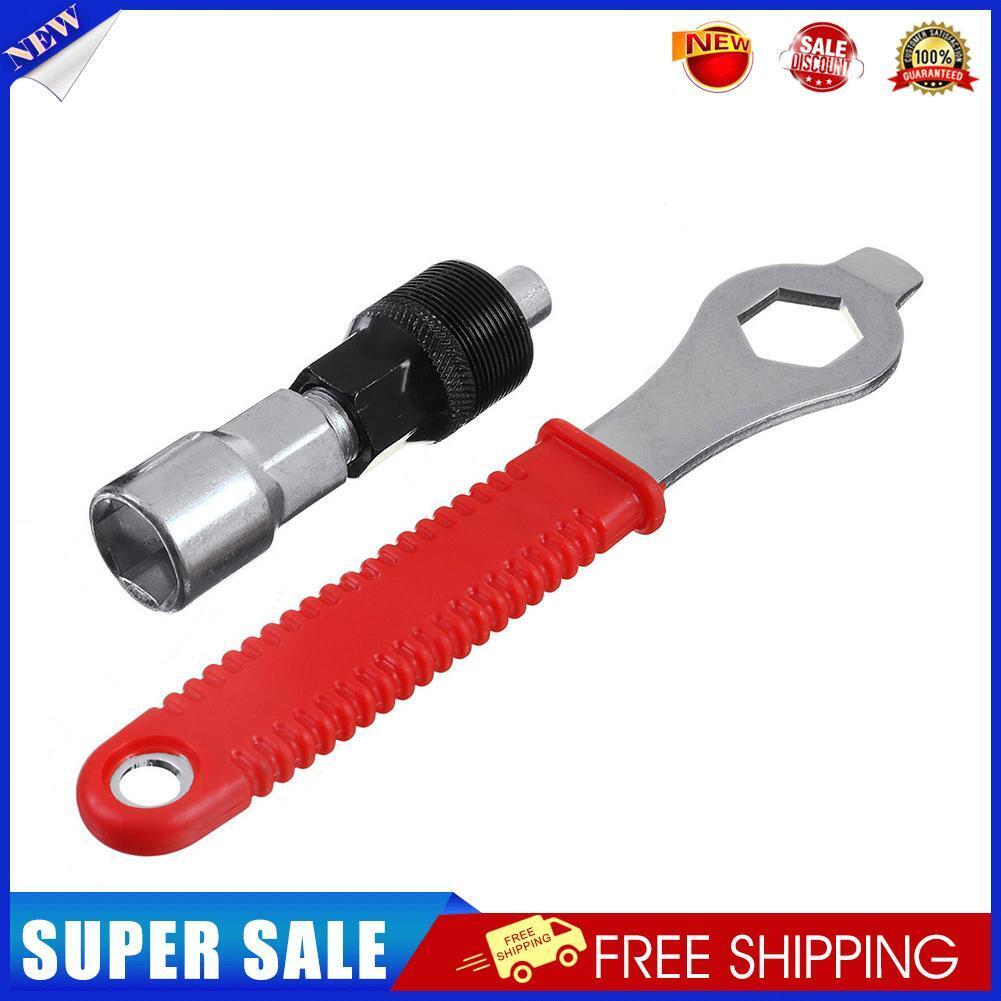 Bicycle Crankset Crank Puller Repair Wrench Extractor Cycling Hand Spanner