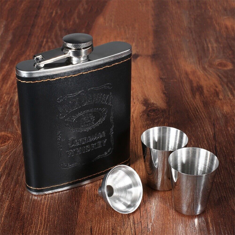 Luxury Whiskey Vodka Alcohol Wine Flagon Drink Bottle Liquor Hip Flask Kit 7oz