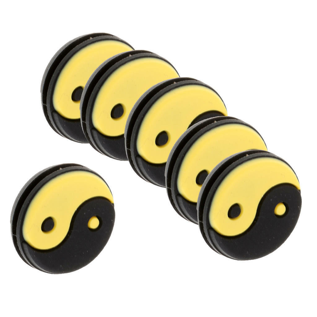 18Pcs Yin and Yang Tennis Racquet Vibration Dampener Damper Shock Absorber