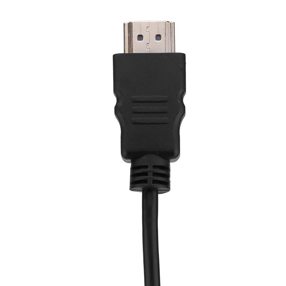 HDMI-compatible Male to VGA Male Transfer Wire HDTV Converter Adapter Aux C