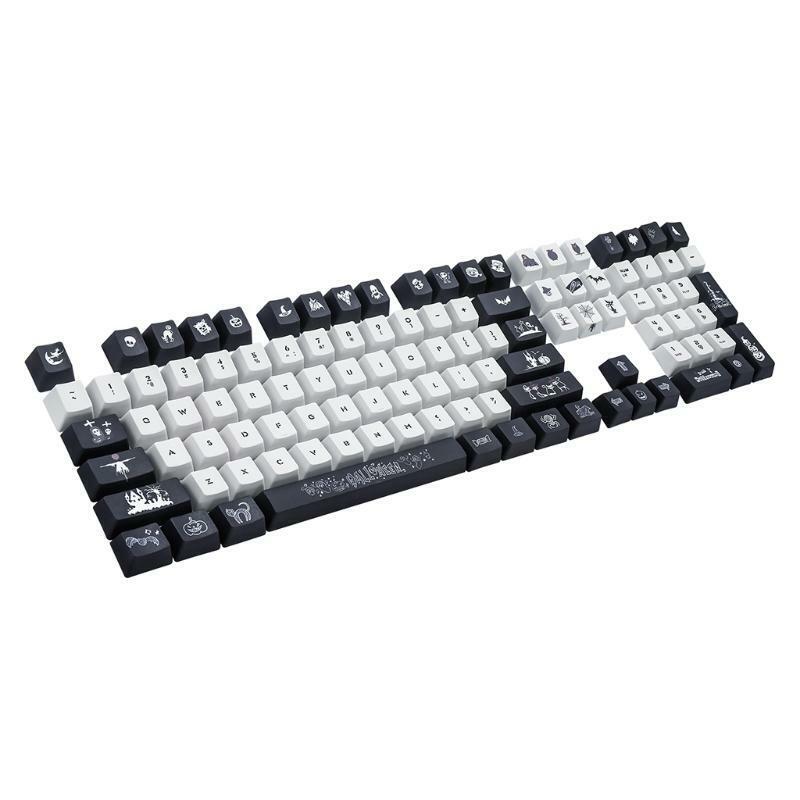 Custom Halloween Theme PBT Opaque Keycap Dye Sublimation OEM Profile 108 Key/Set