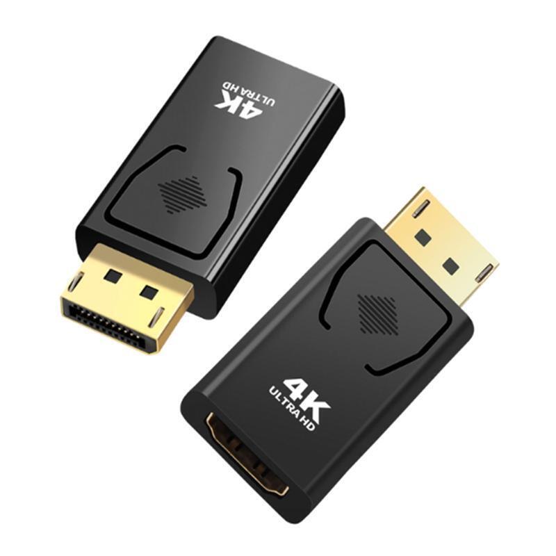4K Male DP to HDMI-compatible Female DisplayPort to HDMI-compatible Adapter