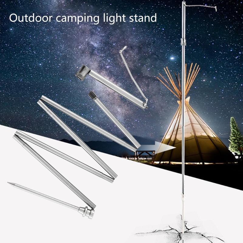 Aluminum Alloy Light Stand Folding Lamp Hanging Rack Camera Selfie Stick Bracket