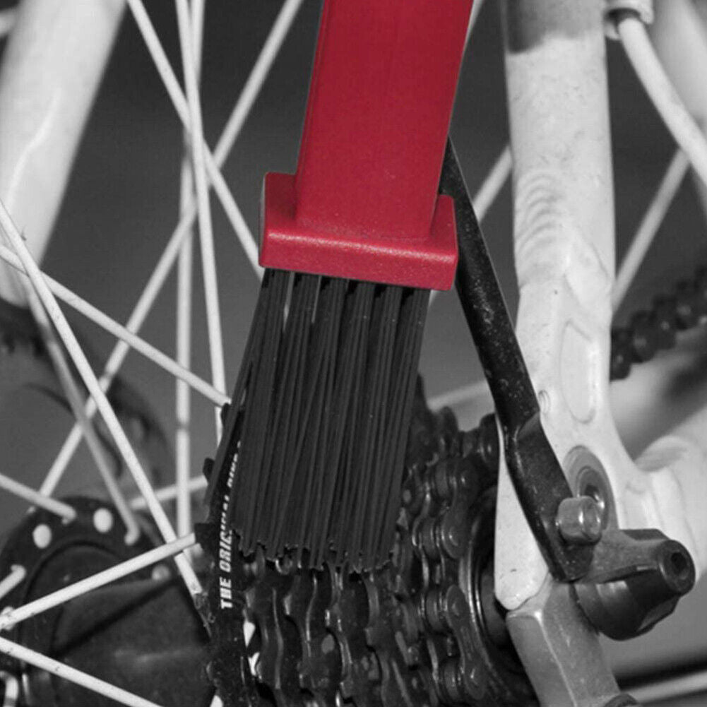 2pcs Motorcycle Bicycle Chain Cleaning Brush MTB Road Bike Chain Scrubber