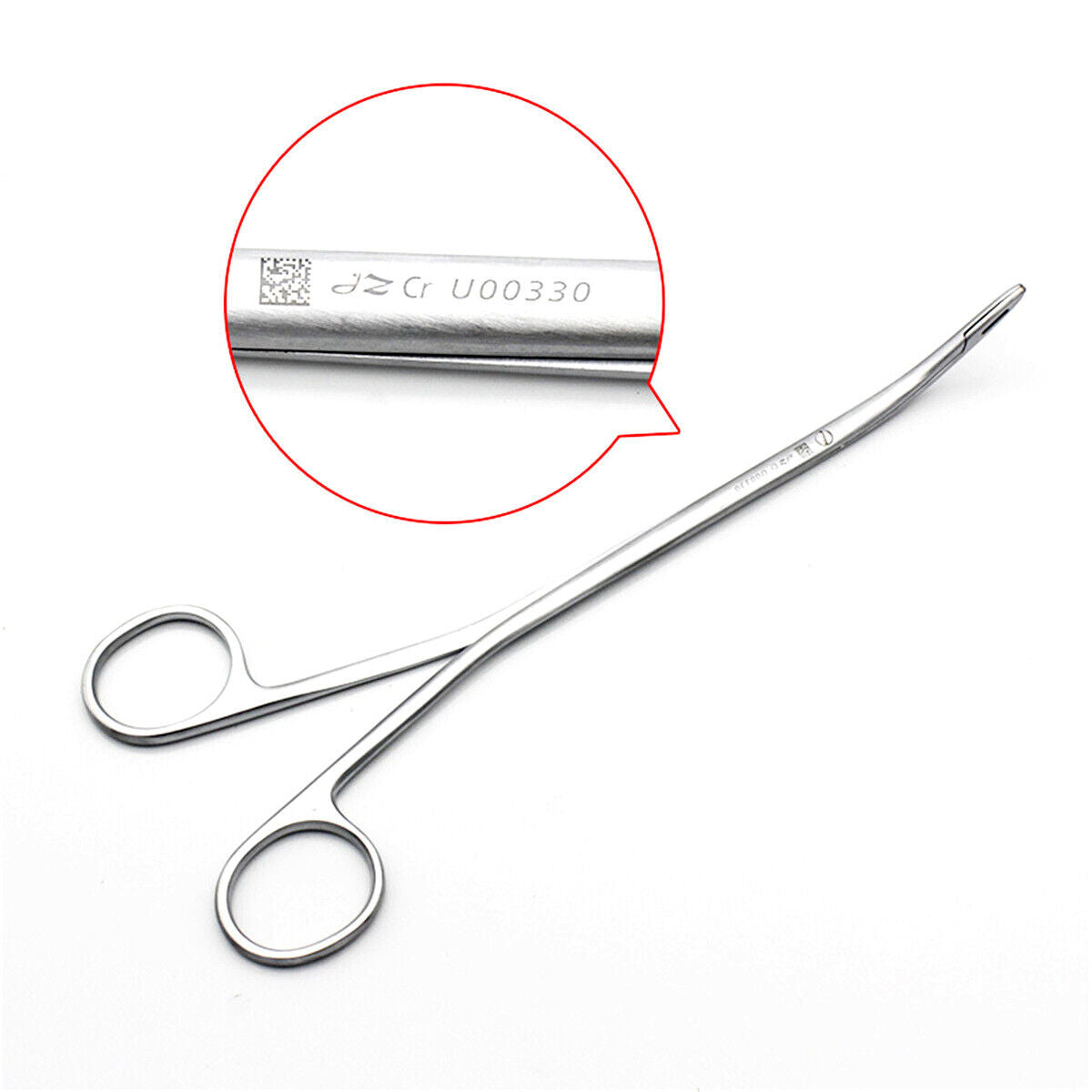 IUD U00330 Ring Forceps 22CM Curved Gynecological Birth Control Ring Forceps