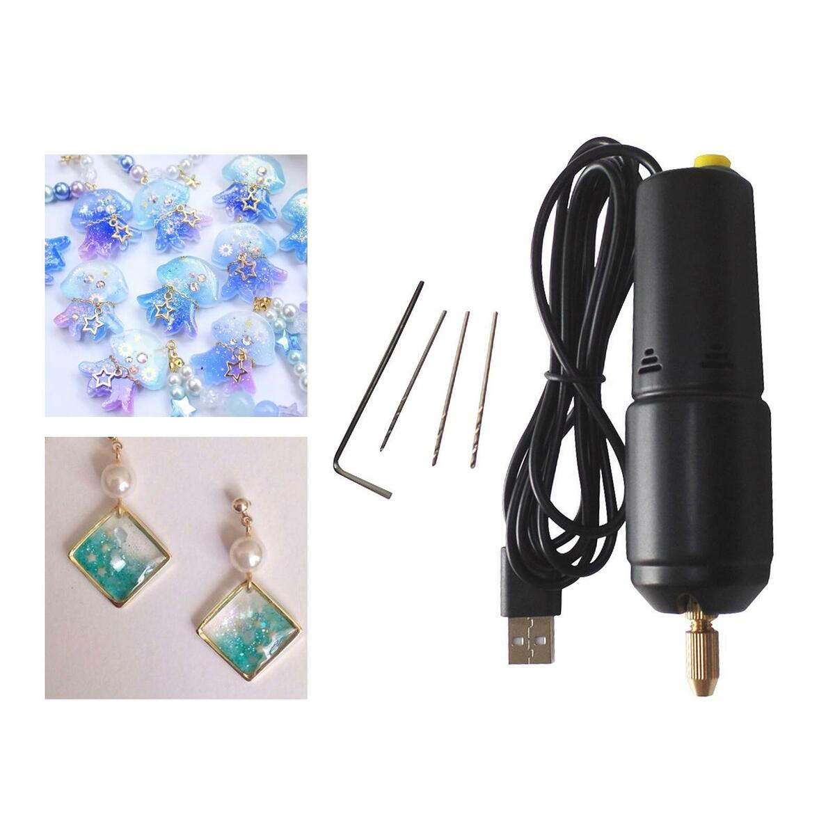 Mini  Drill with 5Pcs   Micro USB Drill  Craft Tools