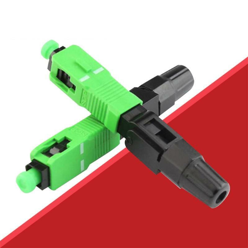 100 Pieces of SC/ APC Optical Fiber Quick Connector Quick Connector for FTTH