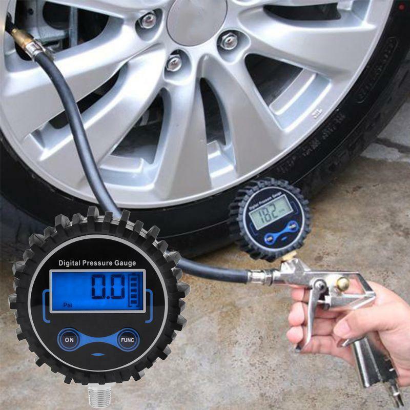 0-200PSI Digital Air Pressure Gauge 1/8 NPT Tire Pressure Monitoring System