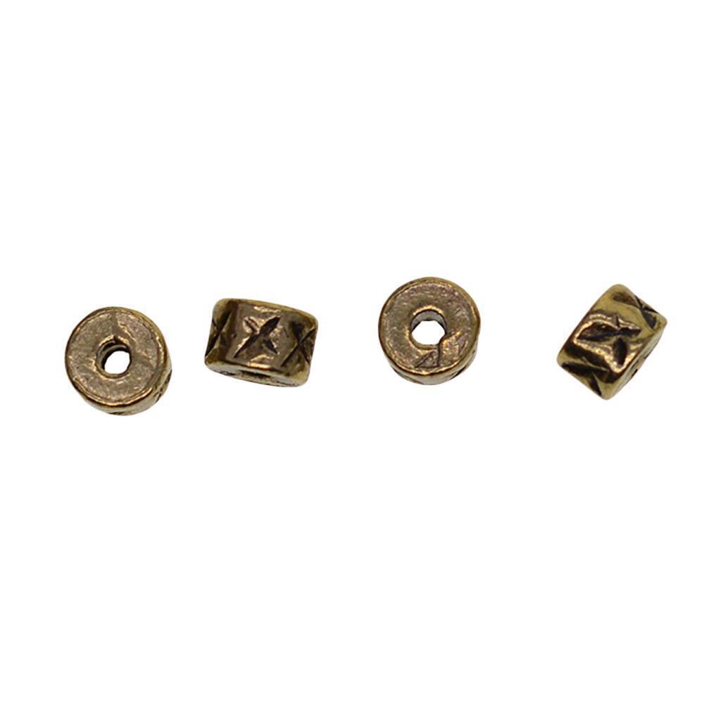 100pcs Alloy Spacer Loose Beads Necklace Bracelets Earring Craft Accessories