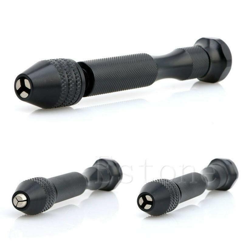 0.3-3.2mm Mini Manual Aluminum Hand Drill Chuck Twsit Micro Drill Bit Tool