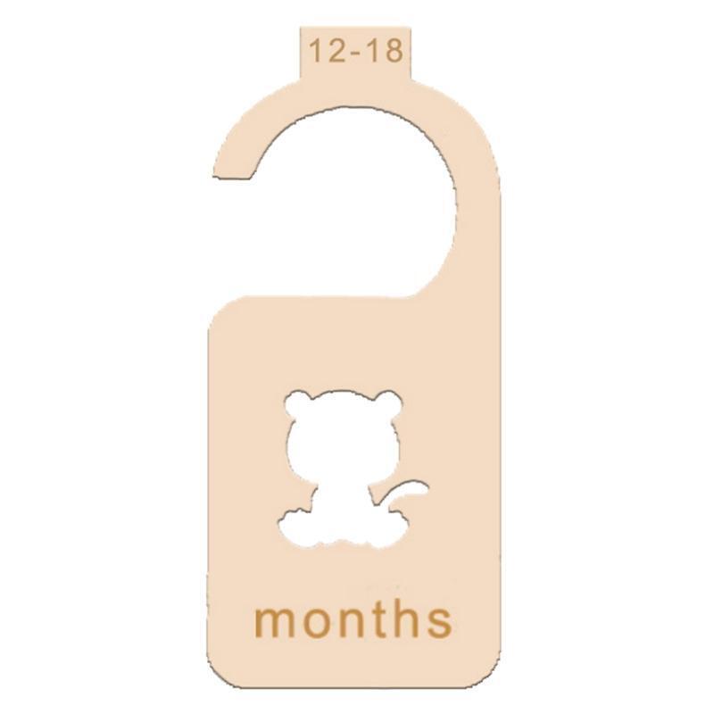 8Pcs Baby Closet Dividers Animal Theme 24 Months Newborn Clothes Organizer Label