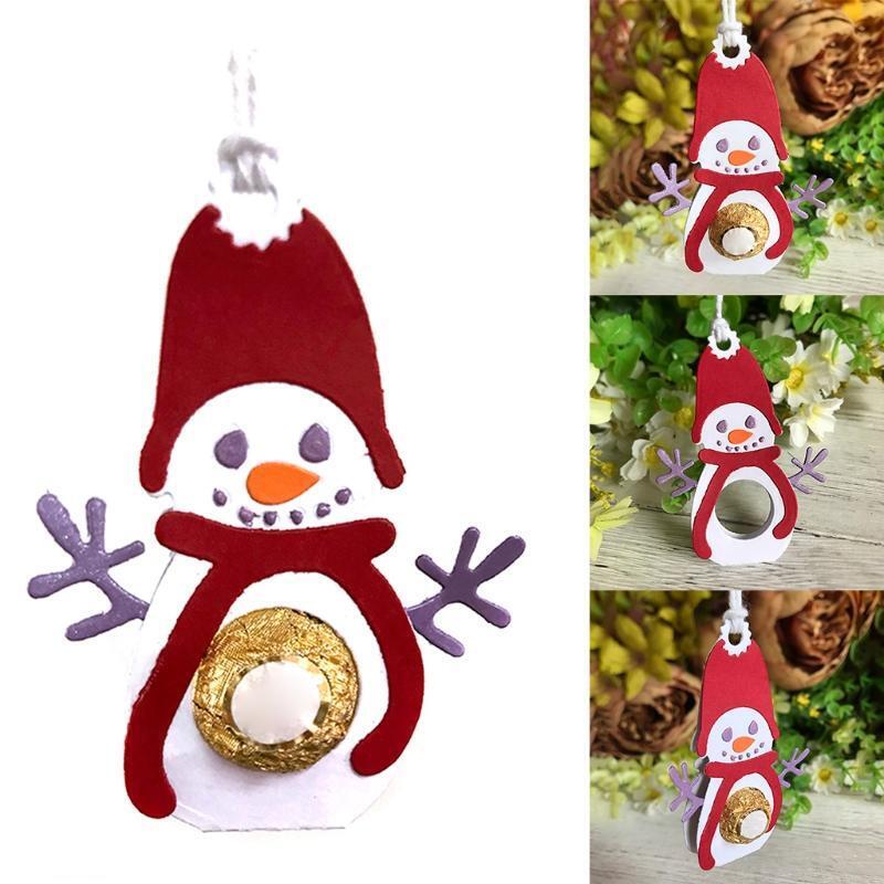 Christmas Snowman Chocolate Metal Cutting Dies Stencil DIY Scrapbooking Album