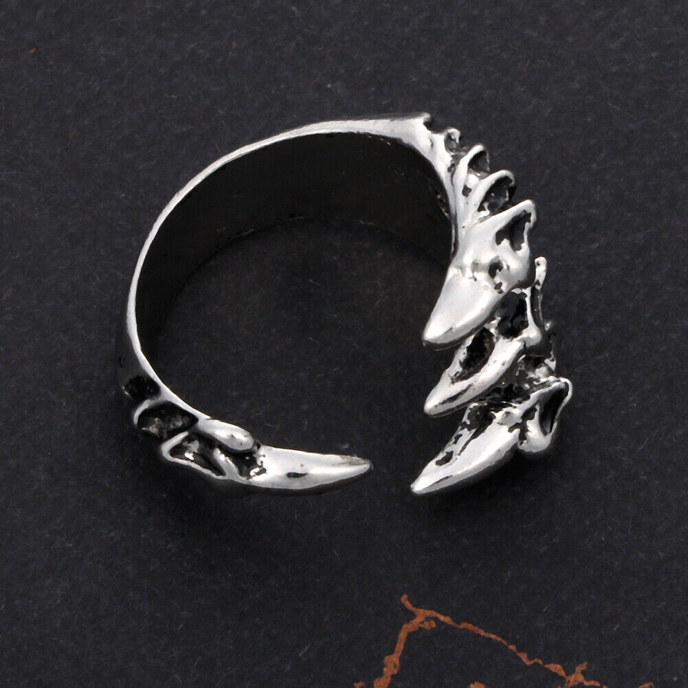 Open Adjustable Men Street Dragon Alloy Claw Finger Rings Jewelry Gifts