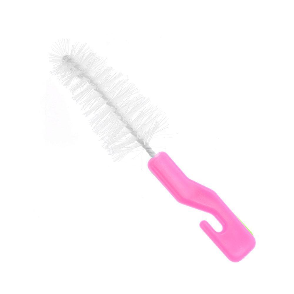 2PCS Home Head Washing Spout Cup Rotating Clean Sponge Bottle Brush Baby Nipple
