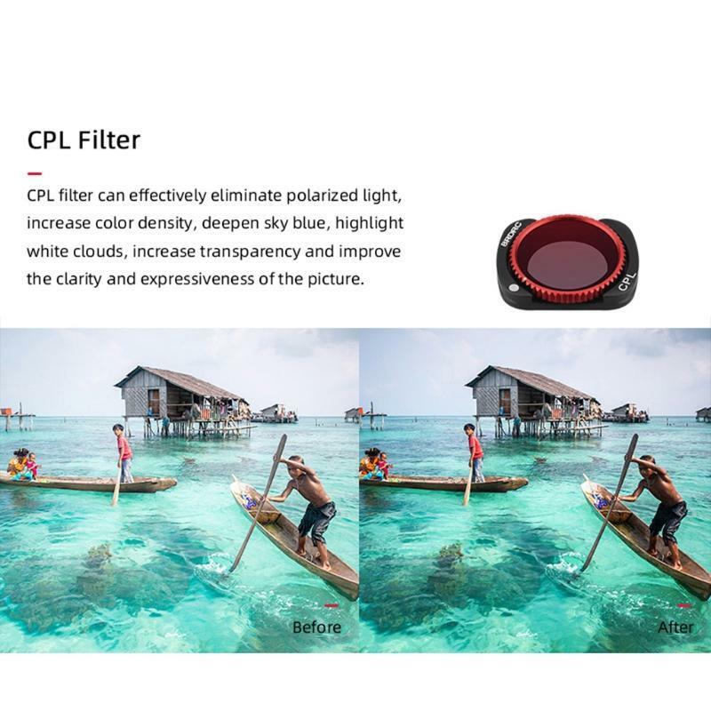 5xLens Filter Kit CPL UV ND8 ND16 ND32 Camera Lens Filters for Pocket 2/1 Gimbal