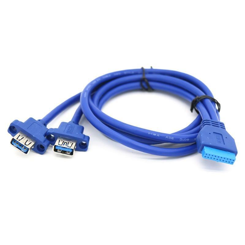5Gbps 20in 20Pin to Usb 3.0 Cable Motherboard Chassis Rear Pci Baffle Line