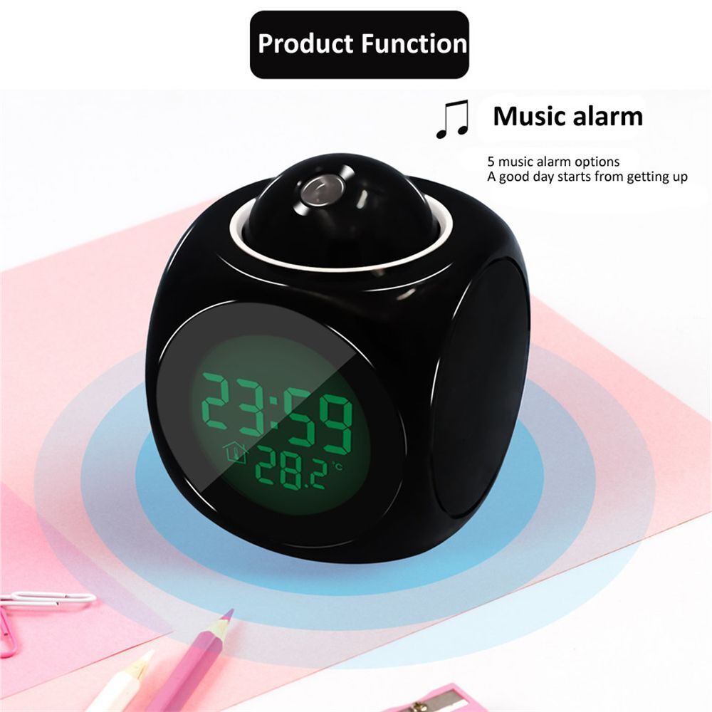 Telling The Time Projection Alarm Clock Multifunction Home Room Decoration