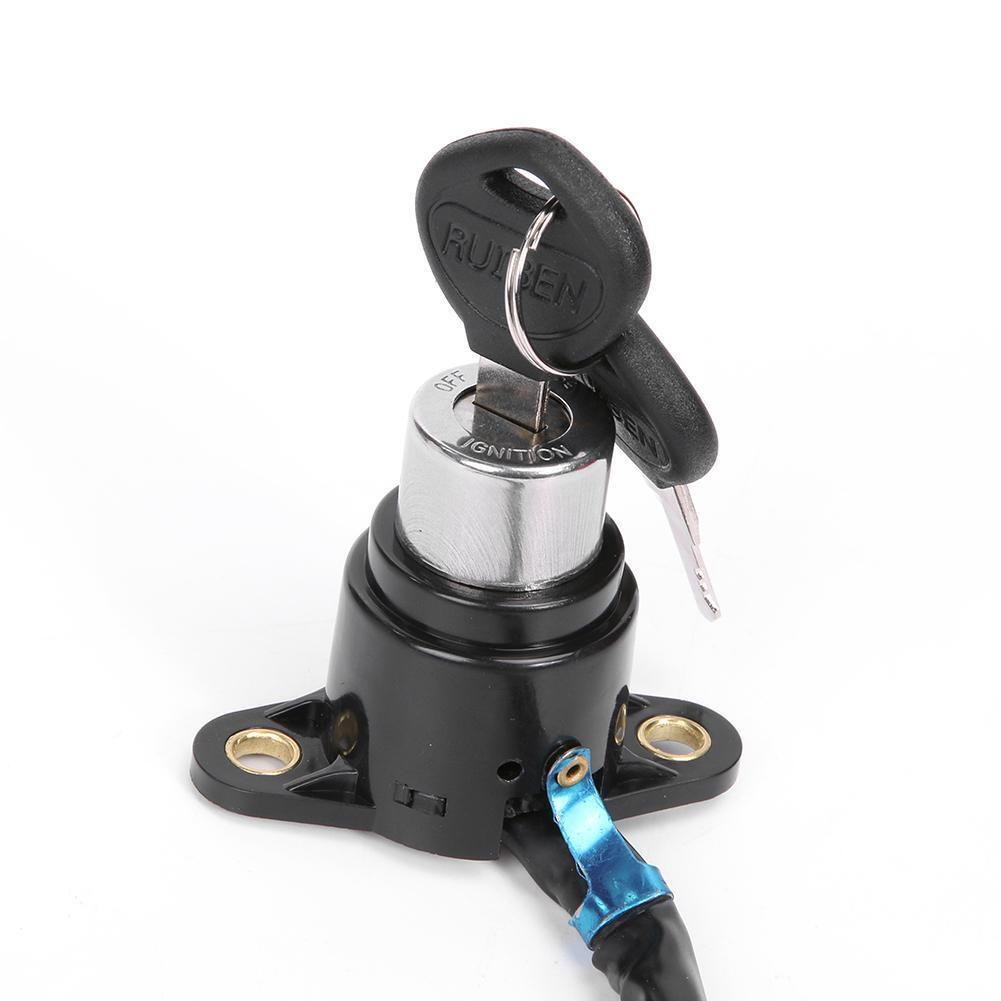 Motorcycle Motorbike Ignition Switch with Wire+2 Key for CB125 CM400 CM450