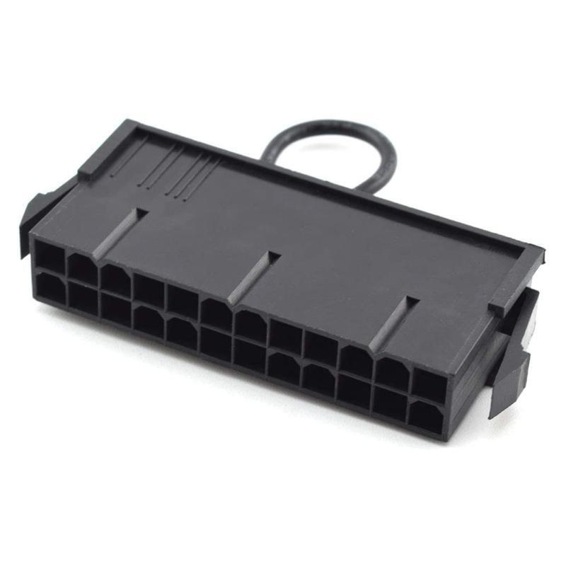 24-Pin Female ATX PSU Power Supply Starter On/Off Switch Jumper Bridge Adapter