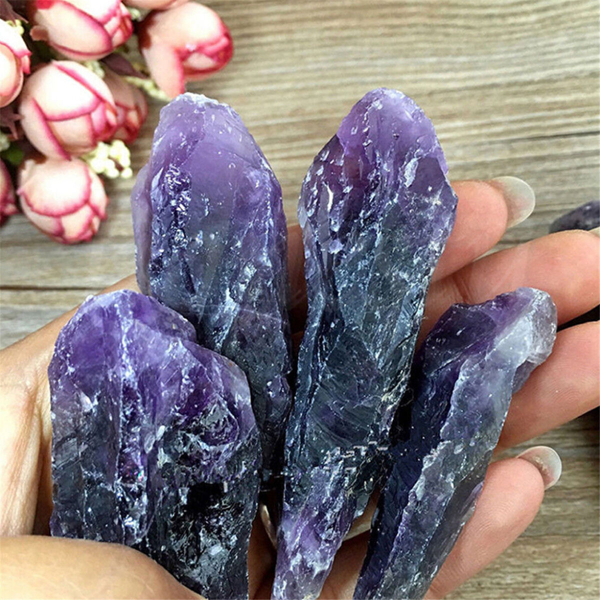 100g Natural Amethyst Purple Raw Ore Crushed Gravel Quartz Crystal Stone Decor