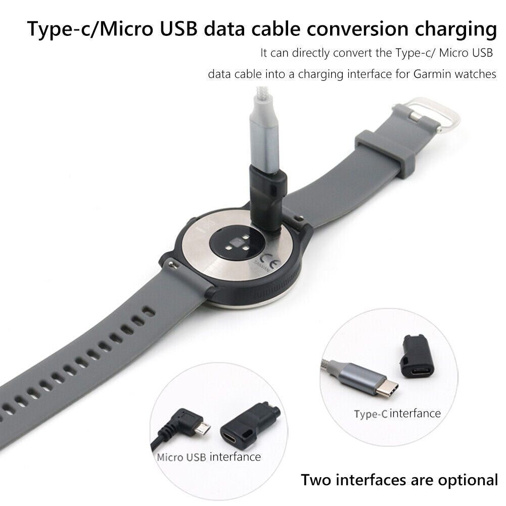 Watch Charger Adapter Converter for Garmin Fenix 7 7S 7X 6 6S 6X (Type-C)