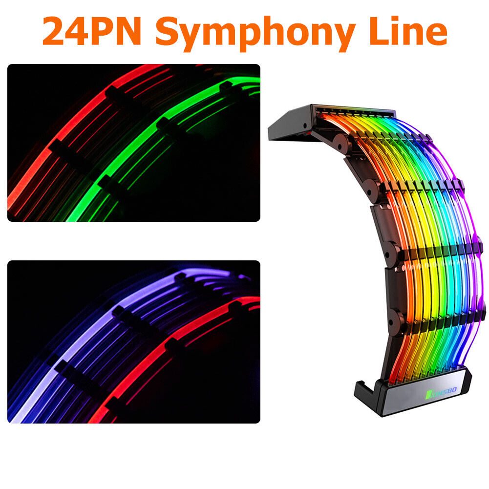 JONSBO DY-1 24 Pin ARGB Power Cable Rainbow Streamer 5V ARGB AURA Sync Cord
