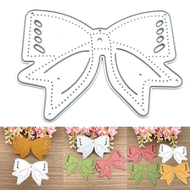 Bow Metal Cutting Dies Stencil DIY Scrapbooking Album Paper Card Template Mold