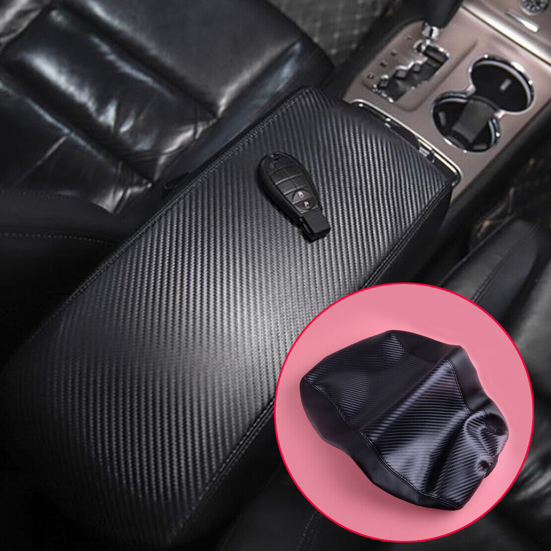 Car Center Console Armrest Cover Protector Fit For Jeep Grand Cherokee 11-19 Ld