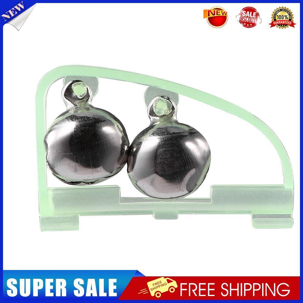 Fluorescent Fishing Rod Pole Tip Clip Twin Bell Alarm Alert Night Ring