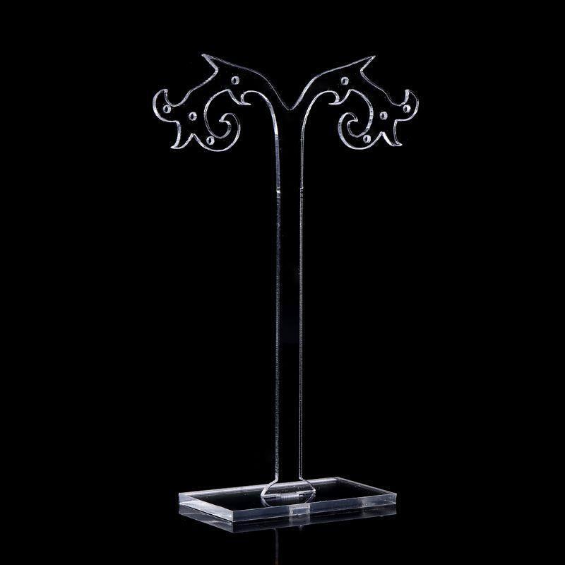 Three-piece Acrylic Ear Stud Earrings Display Stand Jewelry Display Holder Props