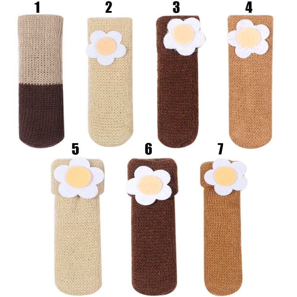 Knitted Chair Socks Furniture Feet Cover Chair Leg Caps Furniture Socks Pads