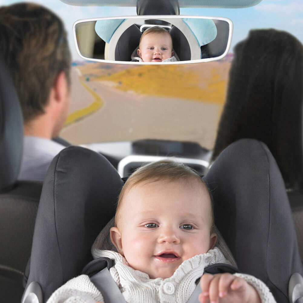 Cartoon Puppy Car Adjustable Rearview Mirror Infant Safety Seat Back Mirror