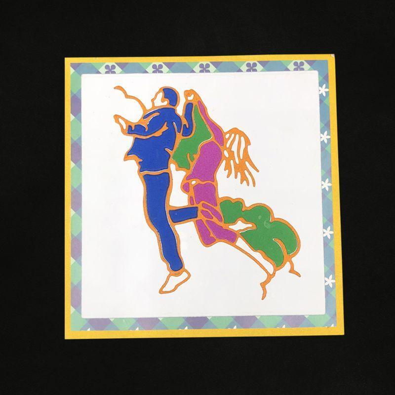 Double Dancer Metal Cutting Dies Stencil Scrapbooking DIY Album Stamp Paper Card