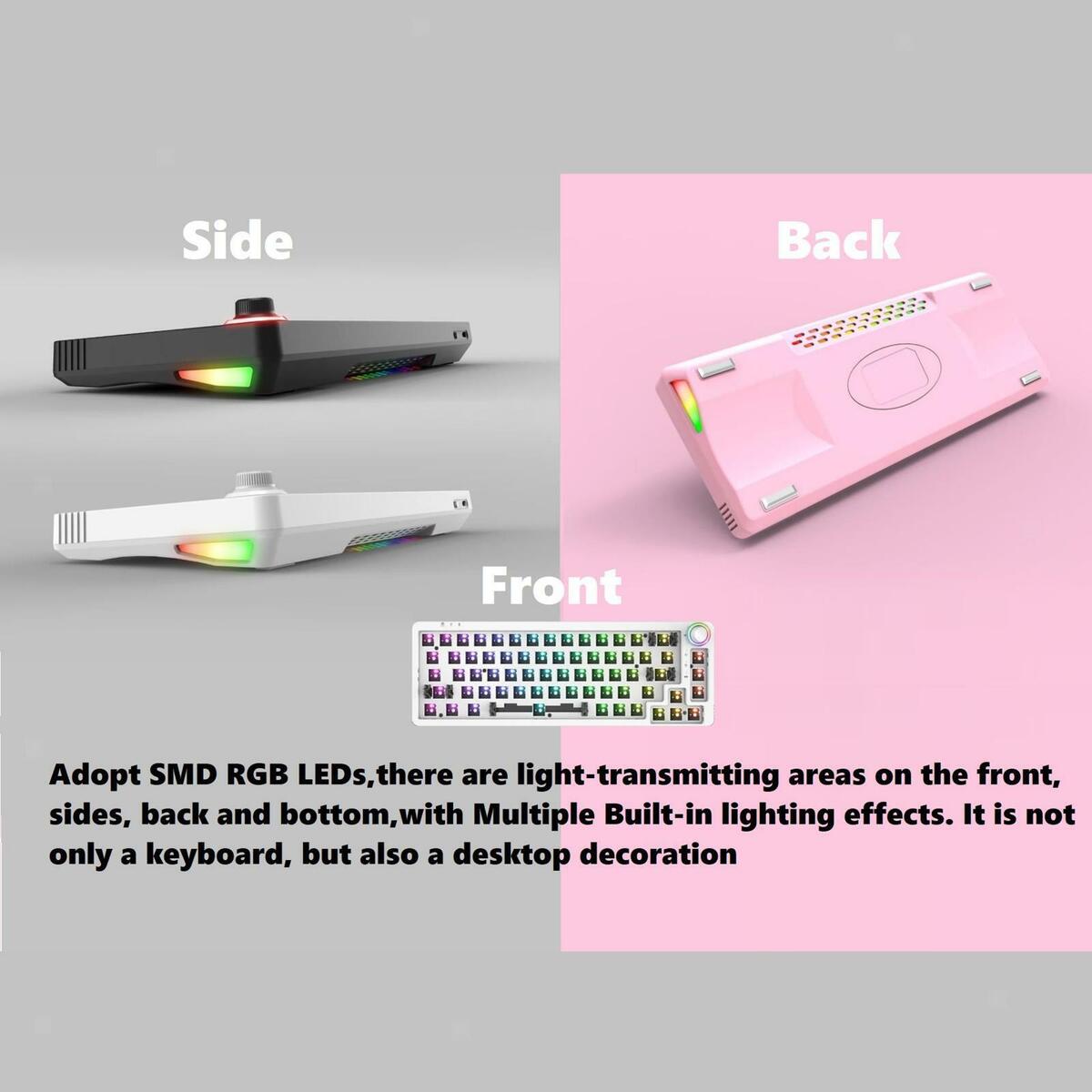 2 Pack  Keyboard Kit RGB TM680 for Mechanical Keyboards