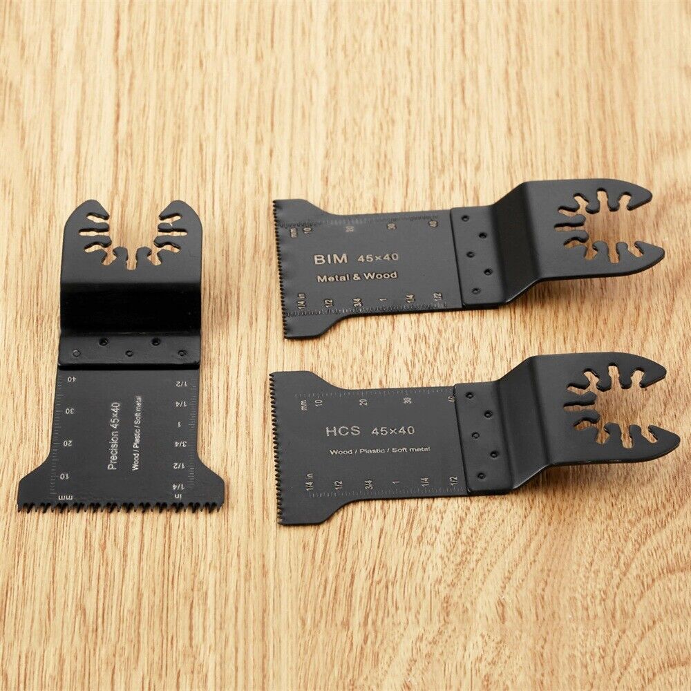 3pcs Pro HCS Precision E-Cut/Bi-metal Saw Blades Cutting Oscillating Multi Tool