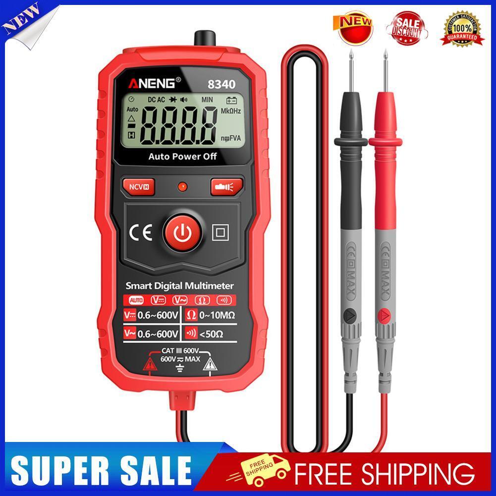 8340min LCD Digital Multimeter Ohm Meter with NCV Zero Fire Wire Tester
