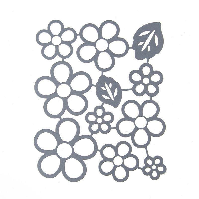 Five Leaf Flower Metal Cutting Dies Stencil Scrapbooking DIY Album Stamp Paper