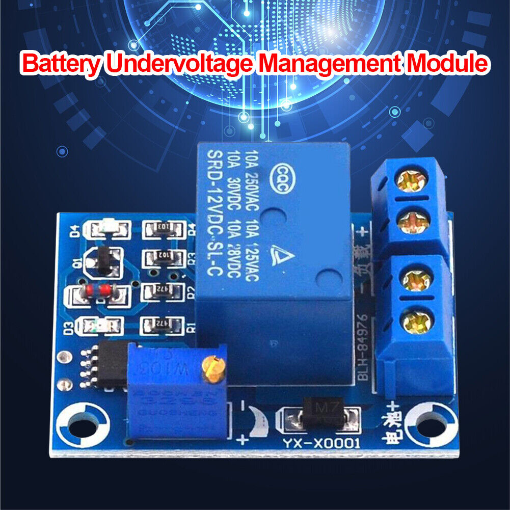 12V Battery Undervoltage Low Voltage Automatic Switch Protection Module