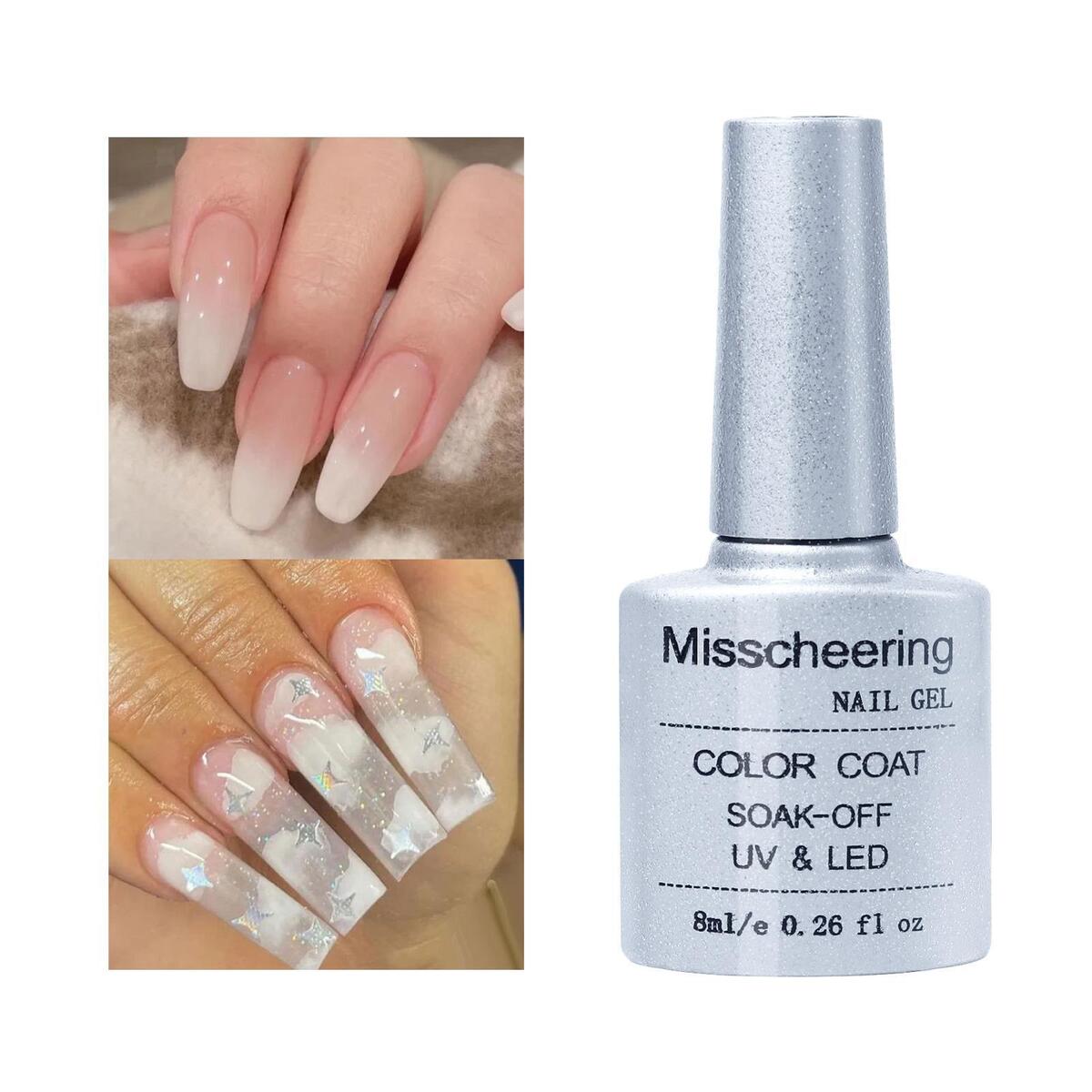 Polish Manicure Milk Translucent Nail Gel  Soak Off